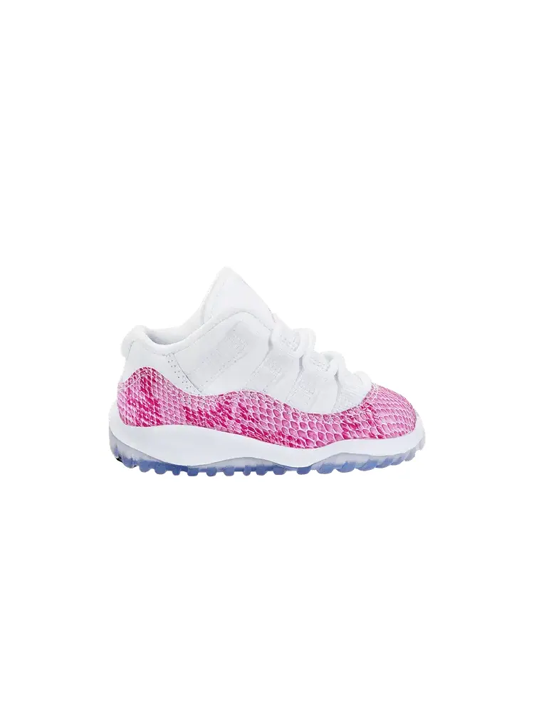 Кроссовки Air Jordan Air Jordan 11 Retro Toddler 'Pink Snakeskin' — изображение 1 из 1, белый/черный-розовый