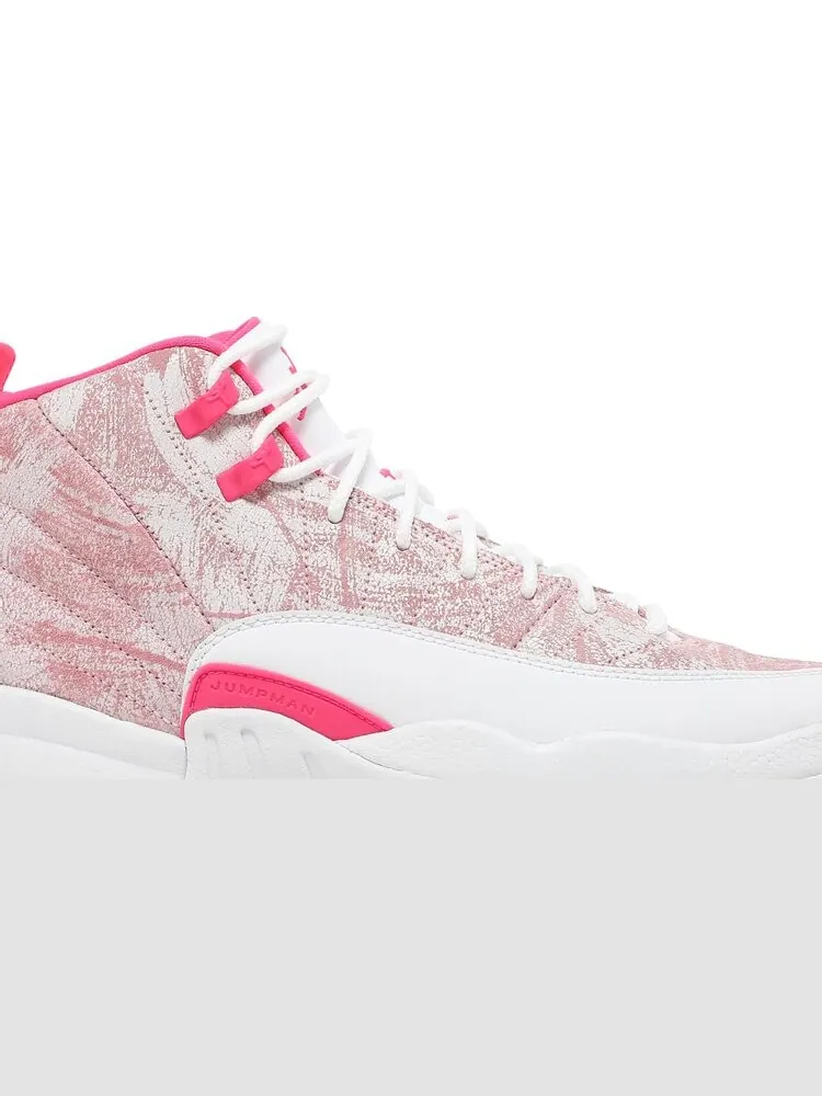 Кроссовки Air Jordan 12 Retro GS Arctic Pink — изображение 2 из 8, белый