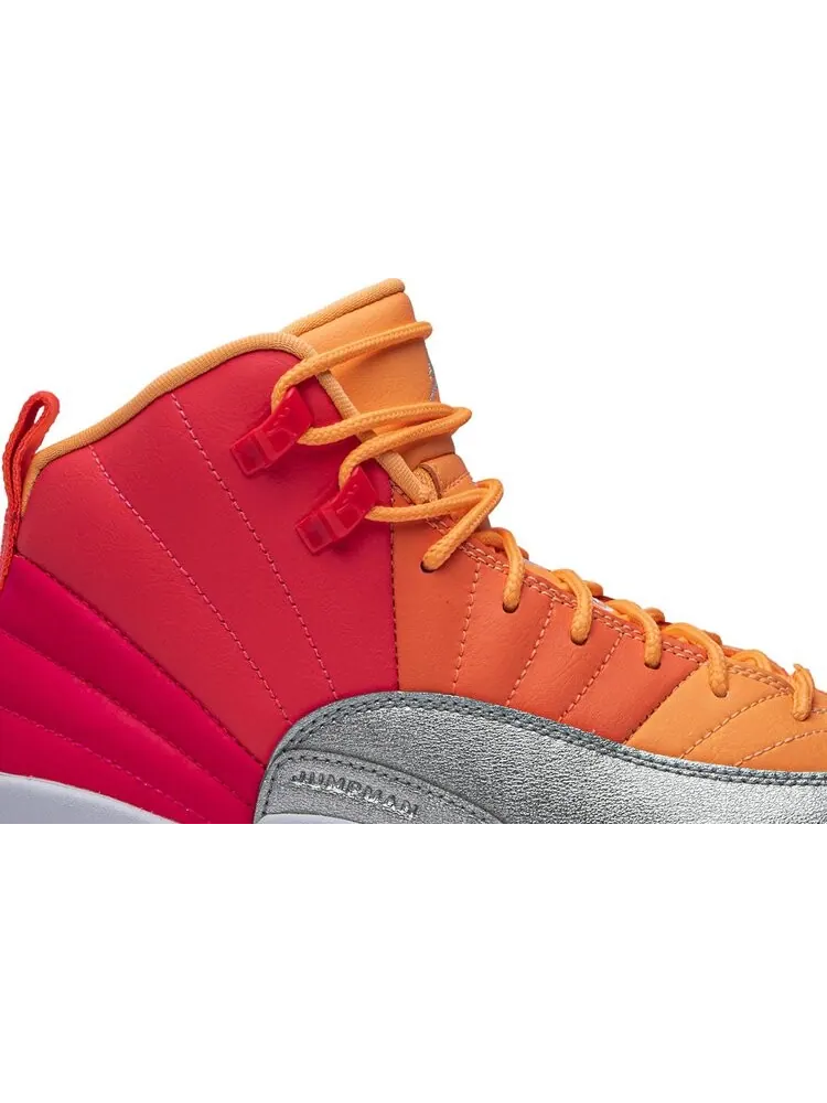Кроссовки Air Jordan 12 Retro GS Sunrise — изображение 2 из 8, розовый