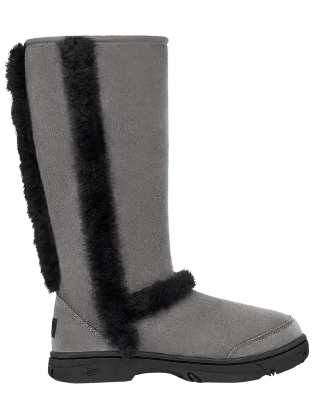 Кроссовки UGG Wmns Sunburst Tall 'Grey Black' — изображение 1 из 1, серый черный