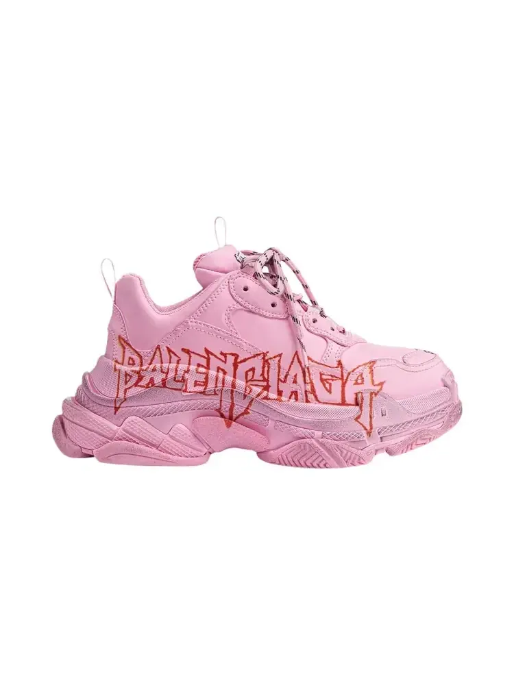 Кроссовки Balenciaga Triple S — изображение 1 из 1, розовый черный красный