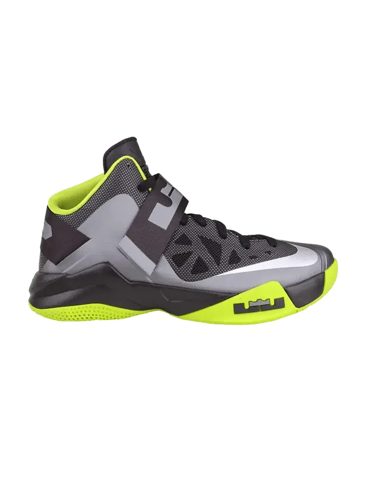 Кроссовки LeBron Zoom Soldier 6 'Cool Grey Atomic Green' — изображение 1 из 1, серый зеленый