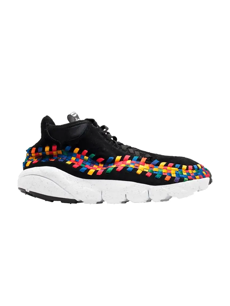 Кроссовки Nike Air Footscape Wvn Chkka Prm Qs — изображение 1 из 9, черный/черный-белый