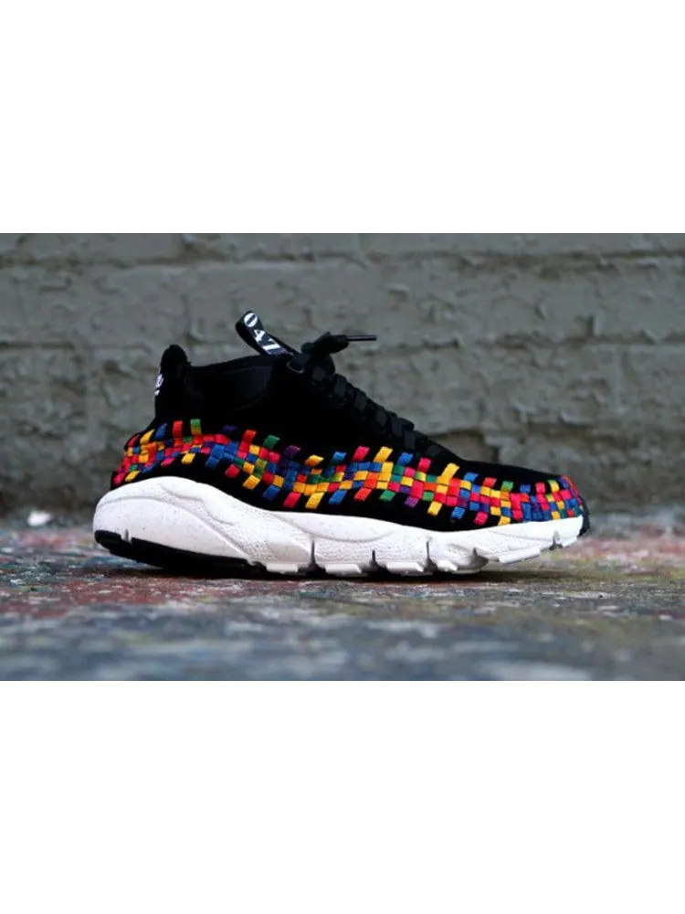 Кроссовки Nike Air Footscape Wvn Chkka Prm Qs — изображение 9 из 9, черный/черный-белый