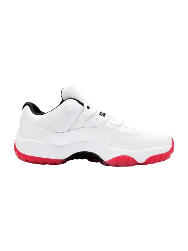 Кроссовки Air Jordan 11 Retro Low GS 'White Varsity Red' — изображение 1 из 4, белый