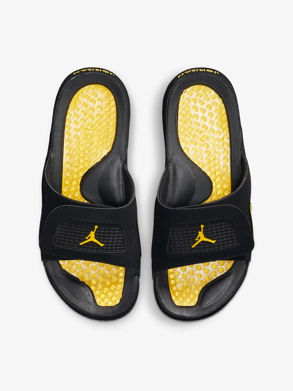Шлепанцы Nike Jordan Hydro 4 Retro — изображение 3 из 5, черный/желтый
