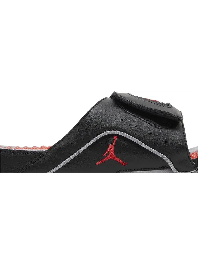 Кроссовки Jordan Hydro 4 Retro Slide 'Black Cement' — изображение 2 из 4, черный