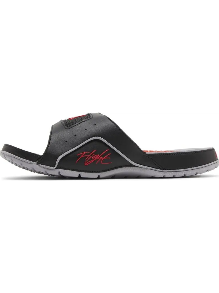 Кроссовки Jordan Hydro 4 Retro Slide 'Black Cement' — изображение 3 из 4, черный