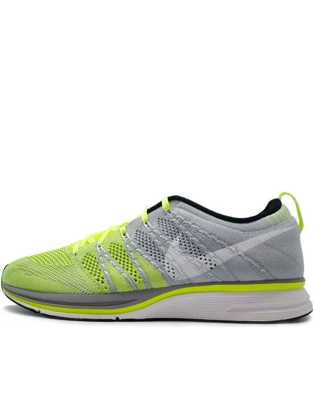 Кроссовки Nike Flyknit Trainer + 'Volt White' — изображение 2 из 4, зеленый