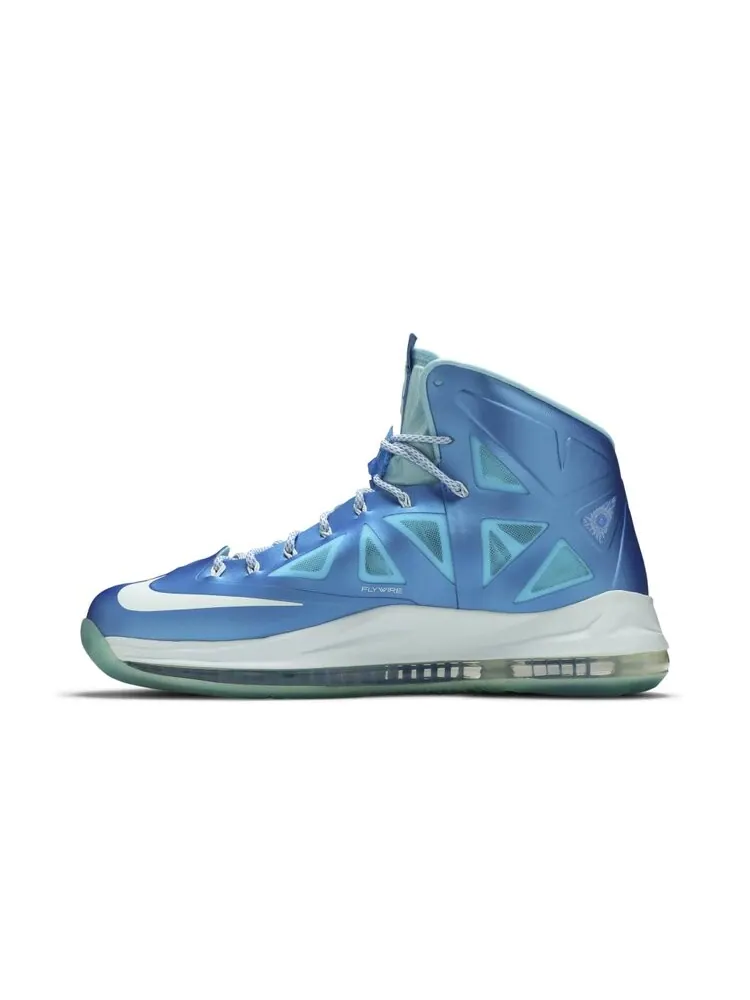 Кроссовки Nike LeBron 10+ Sport Pack 'Blue Diamond' — изображение 3 из 4, синий
