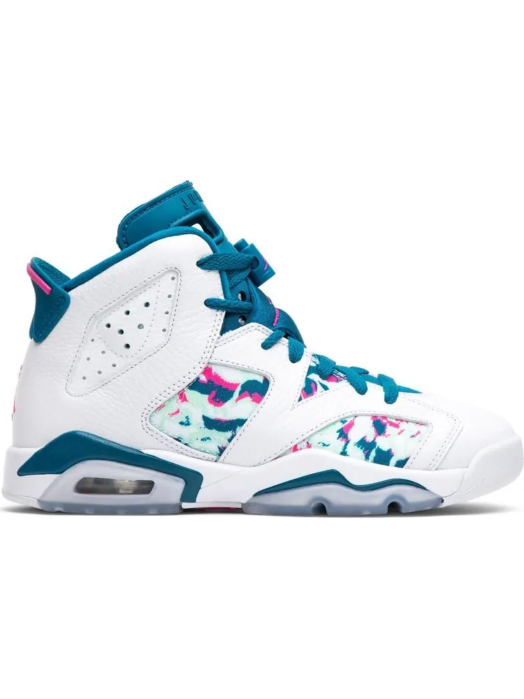 Кроссовки Air Jordan 6 Retro GS Green Abyss — изображение 1 из 8, белый