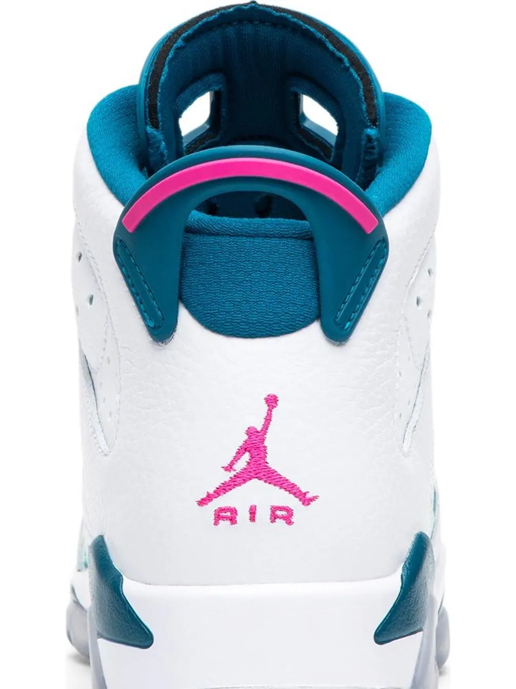 Кроссовки Air Jordan 6 Retro GS Green Abyss — изображение 7 из 8, белый