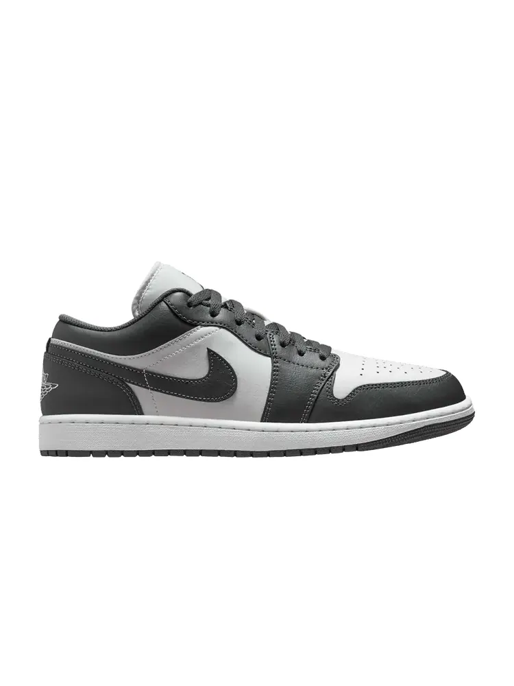 Кроссовки Air Jordan Air Jordan 1 Low 'Grey White' — изображение 1 из 1, серый/белый