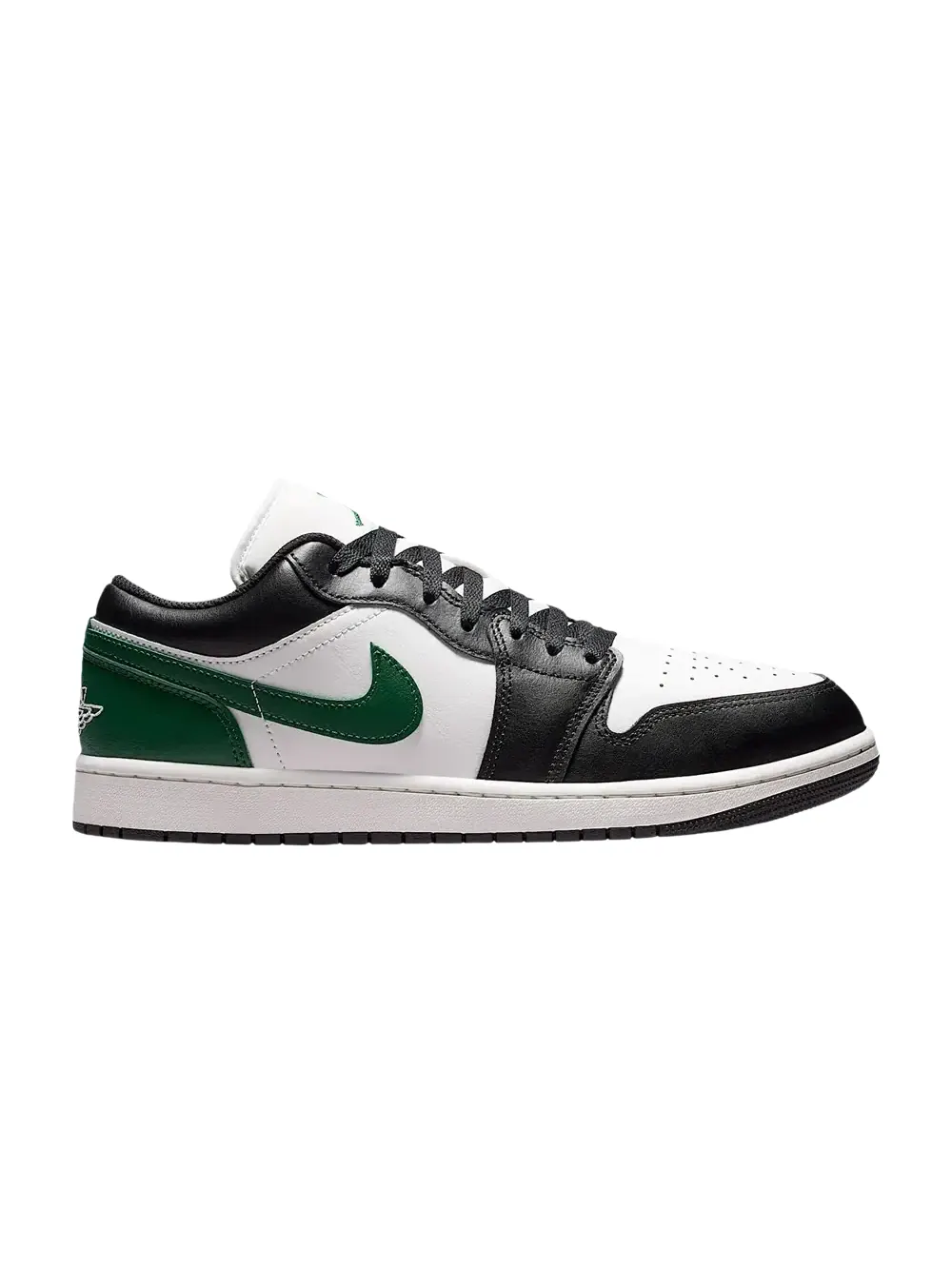 Кроссовки Air Jordan 1 Low — изображение 1 из 1, черный/зеленый/белый