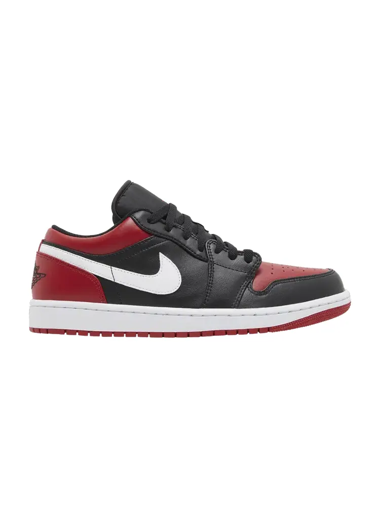 Кроссовки Air Jordan Air Jordan 1 Low 'Alternate Bred Toe' — изображение 1 из 9, черный/красный/белый