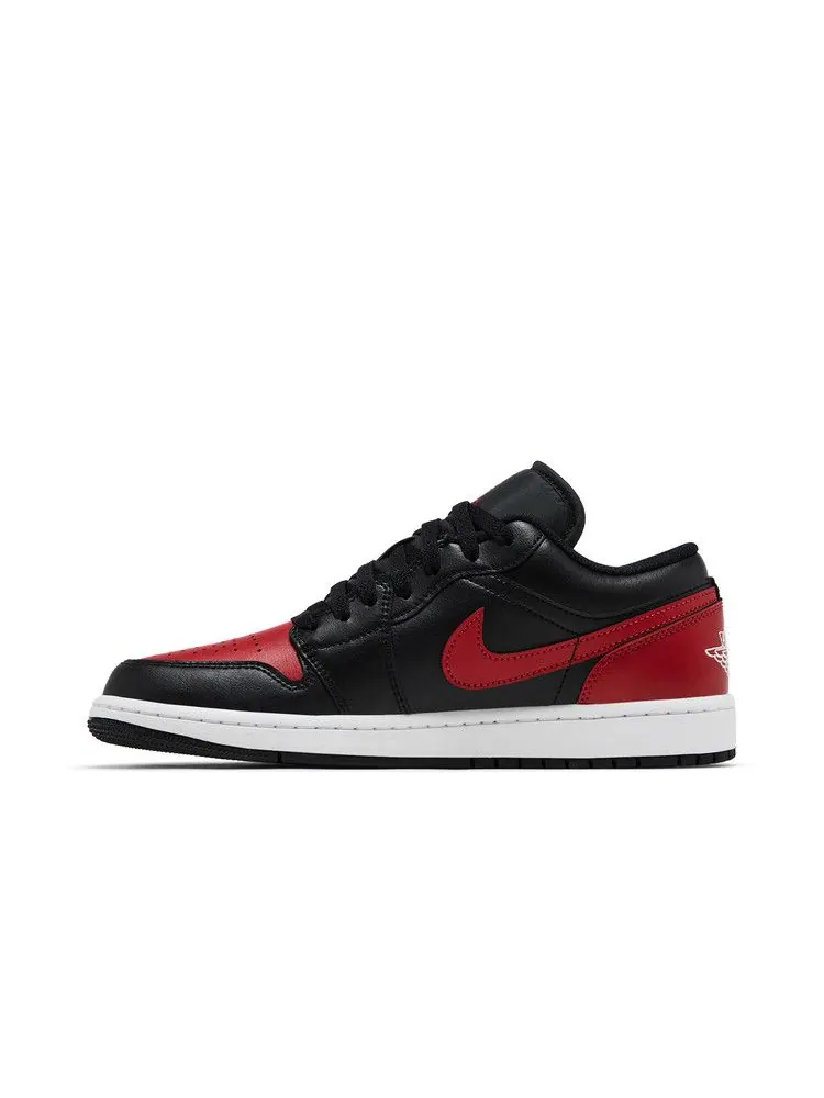 Кроссовки Air Jordan 1 Low 'Bred' Красные — изображение 4 из 9, черный/красный/белый