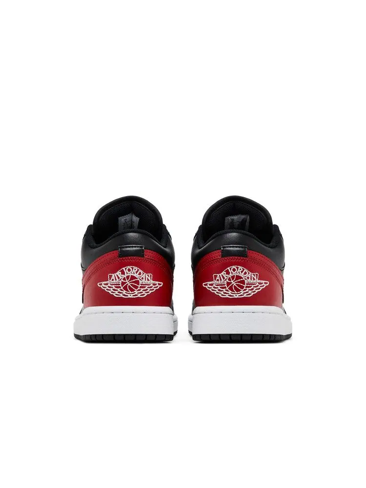 Кроссовки Air Jordan 1 Low 'Bred' Красные — изображение 7 из 9, черный/красный/белый