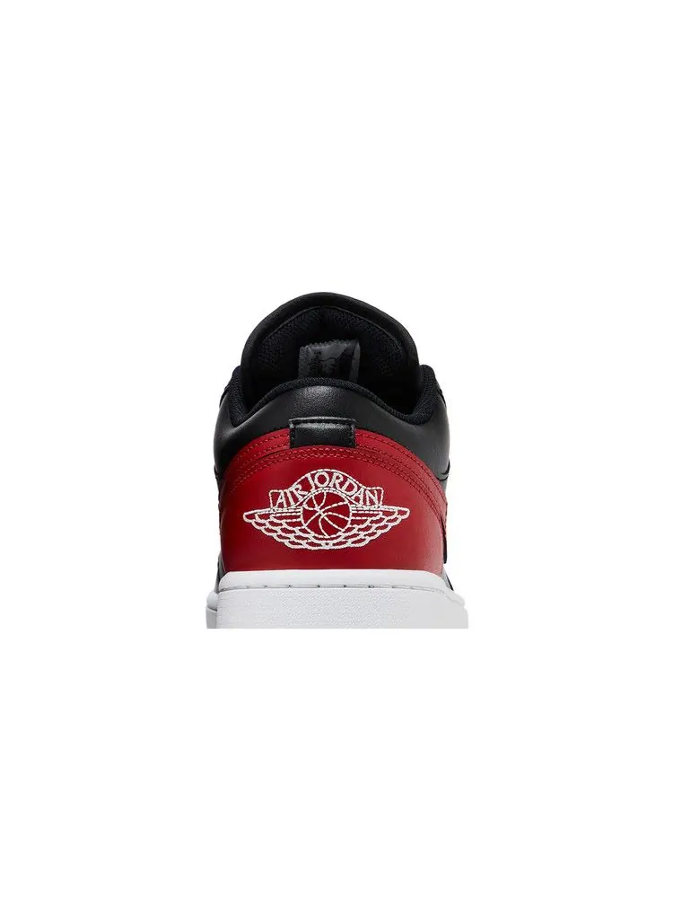 Кроссовки Air Jordan 1 Low 'Bred' Красные — изображение 8 из 9, черный/красный/белый