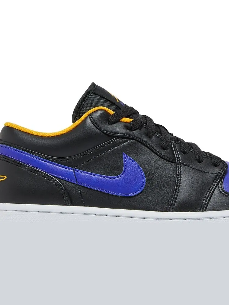 Кроссовки Air Jordan 1 Low Lakers — изображение 2 из 8, черный