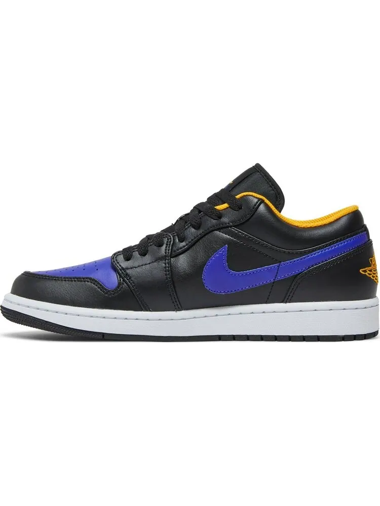 Кроссовки Air Jordan 1 Low Lakers — изображение 3 из 8, черный