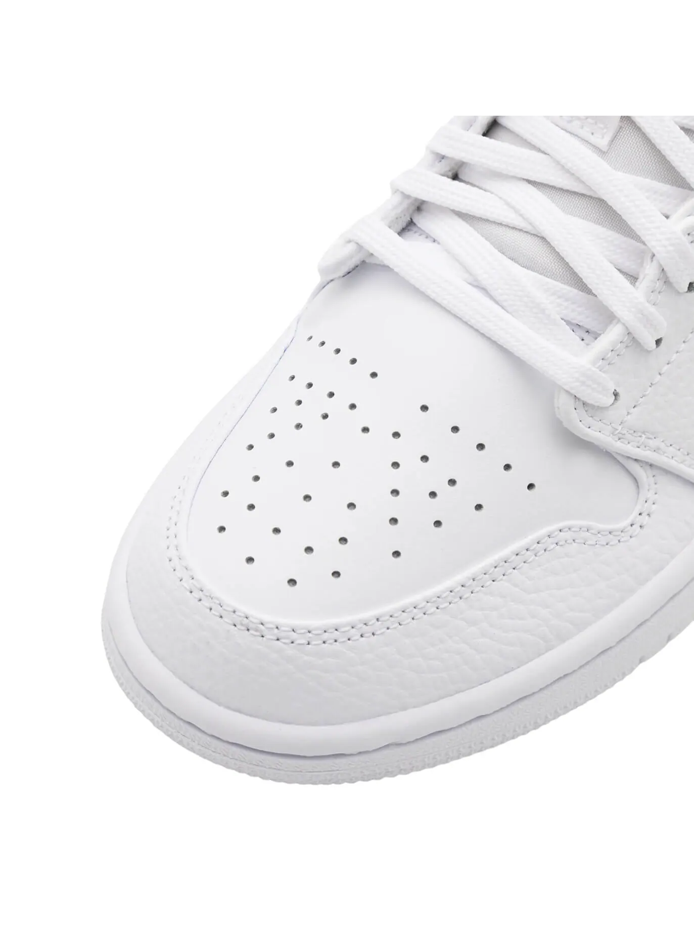 Кроссовки Nike Air Jordan 1 Low White — изображение 6 из 6, белый