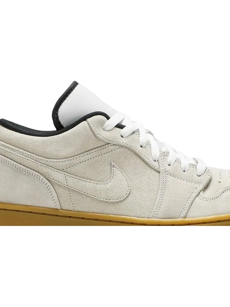 Кроссовки Air Jordan 1 Low White Gym Yellow — изображение 2 из 8, коричневый