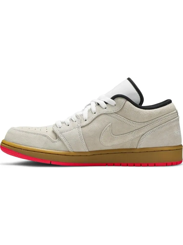Кроссовки Air Jordan 1 Low White Gym Yellow — изображение 3 из 8, коричневый