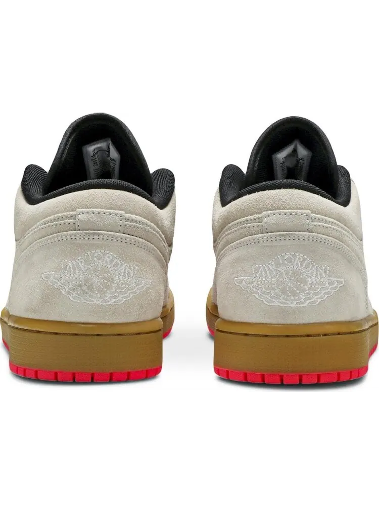 Кроссовки Air Jordan 1 Low White Gym Yellow — изображение 6 из 8, коричневый