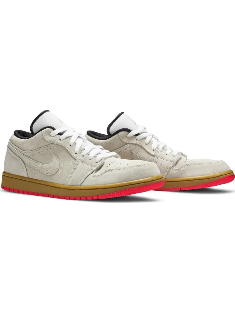 Кроссовки Air Jordan 1 Low White Gym Yellow — изображение 8 из 8, коричневый