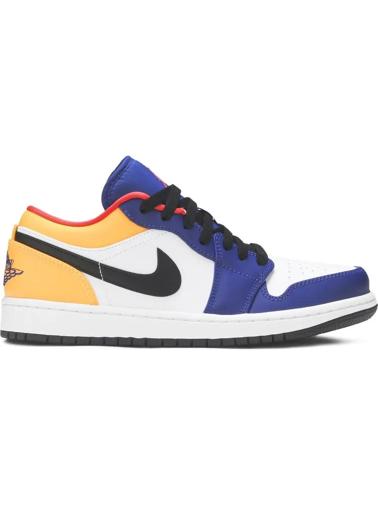 Кроссовки Air Jordan 1 Low White Deep Royal Blue — изображение 1 из 8, синий