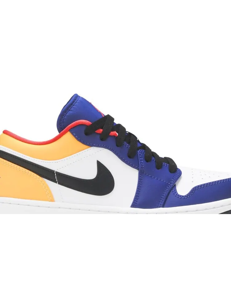 Кроссовки Air Jordan 1 Low White Deep Royal Blue — изображение 2 из 8, синий