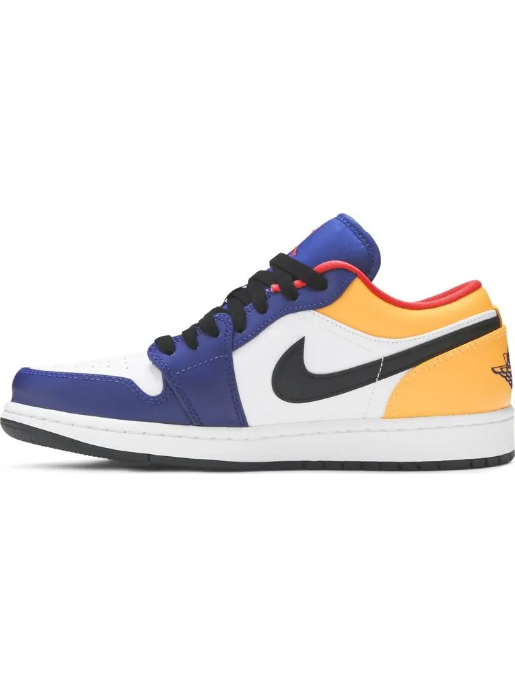 Кроссовки Air Jordan 1 Low White Deep Royal Blue — изображение 3 из 8, синий