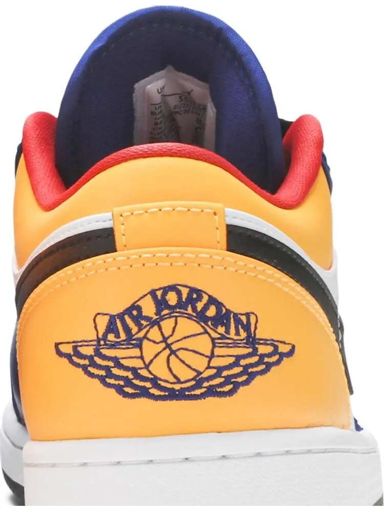 Кроссовки Air Jordan 1 Low White Deep Royal Blue — изображение 7 из 8, синий