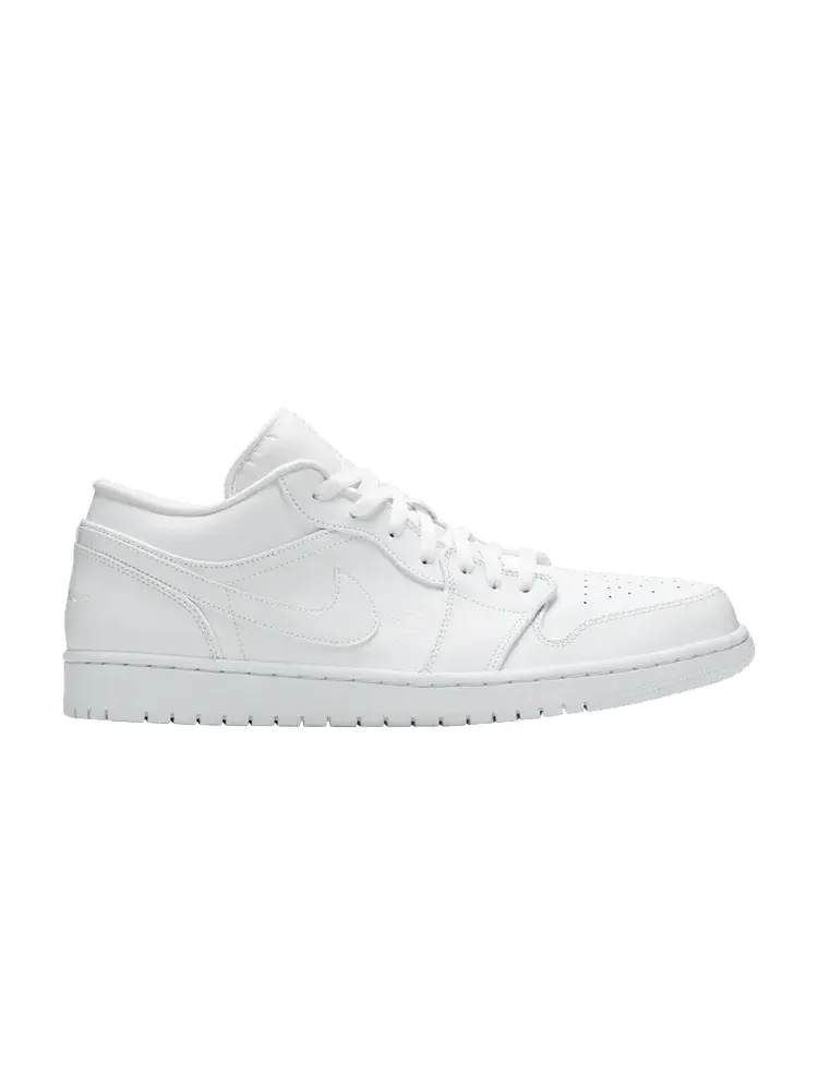 Кроссовки Air Jordan Air Jordan 1 Low 'Triple White' — изображение 1 из 9, белый/белый/белый