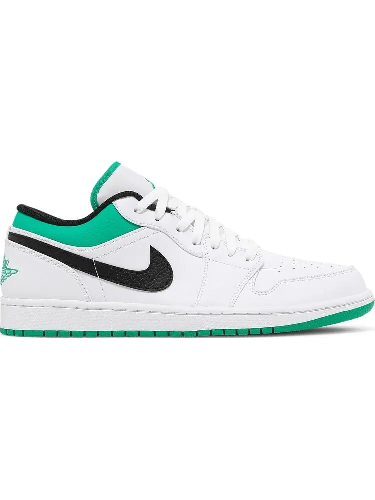 Кроссовки Air Jordan 1 Low White Lucky Green — изображение 1 из 8, белый