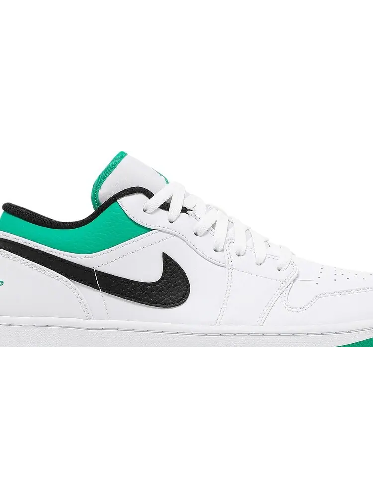 Кроссовки Air Jordan 1 Low White Lucky Green — изображение 2 из 8, белый