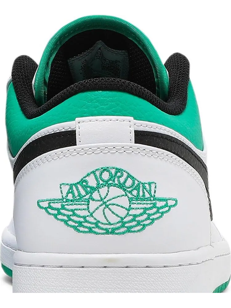 Кроссовки Air Jordan 1 Low White Lucky Green — изображение 7 из 8, белый