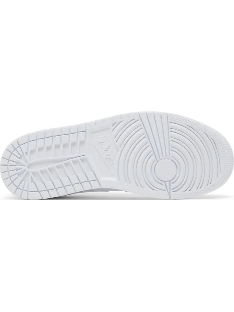 Кроссовки Air Jordan 1 Low Triple White — изображение 4 из 8, белый