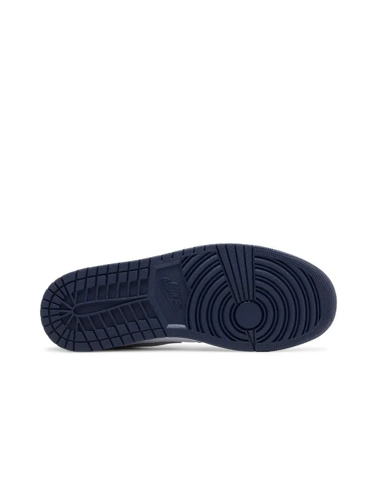 Кроссовки Air Jordan Air Jordan 1 Low 'Midnight Navy' — изображение 5 из 9, белый/серый/темно-синий