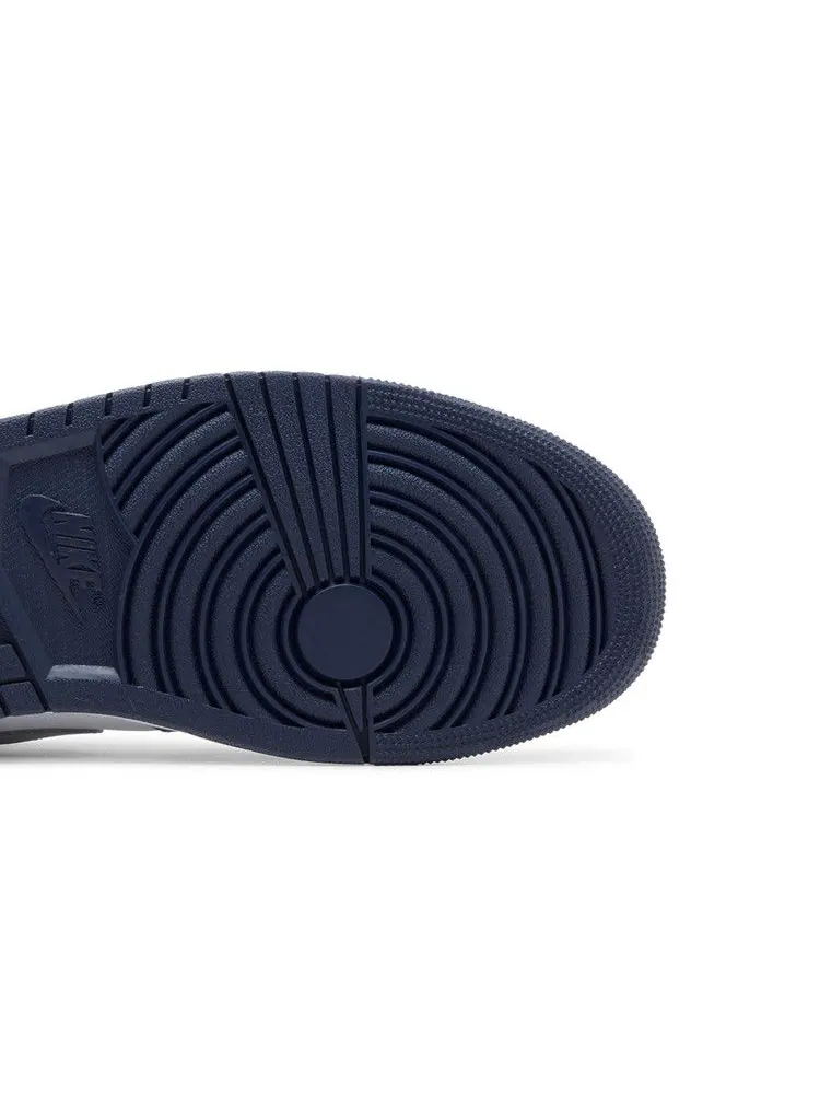 Кроссовки Air Jordan Air Jordan 1 Low 'Midnight Navy' — изображение 6 из 9, белый/серый/темно-синий