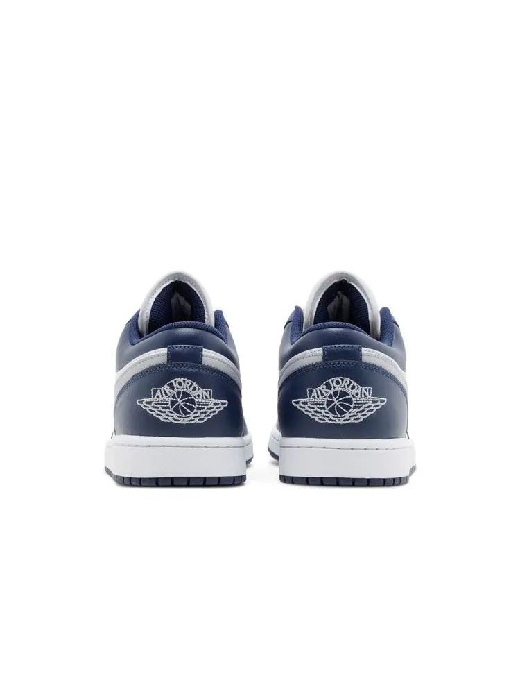 Кроссовки Air Jordan Air Jordan 1 Low 'Midnight Navy' — изображение 7 из 9, белый/серый/темно-синий