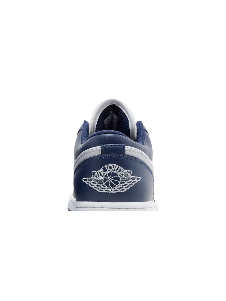 Кроссовки Air Jordan Air Jordan 1 Low 'Midnight Navy' — изображение 8 из 9, белый/серый/темно-синий