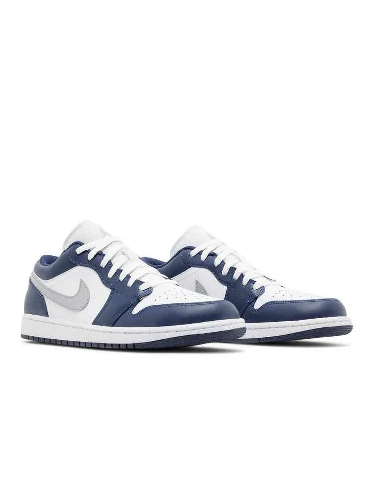 Кроссовки Air Jordan Air Jordan 1 Low 'Midnight Navy' — изображение 9 из 9, белый/серый/темно-синий