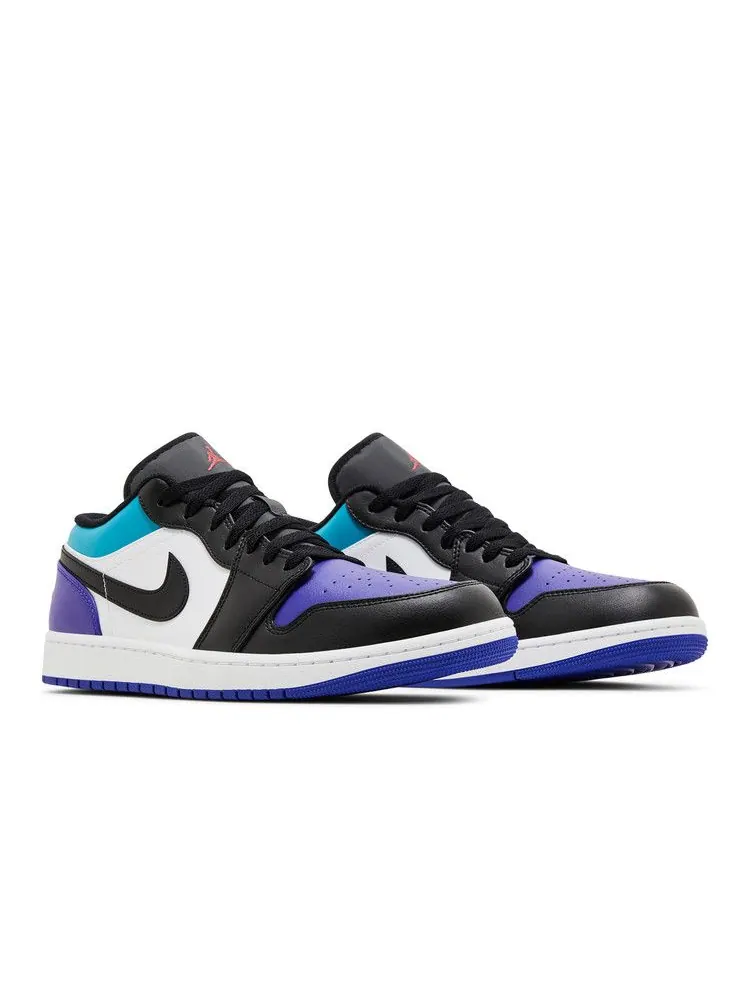 Кроссовки Air Jordan Air Jordan 1 Low 'Aqua' — изображение 9 из 9, белый/фиолетовый//черный