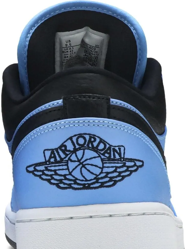 Кроссовки Air Jordan 1 Low University Blue Black — изображение 7 из 8, синий