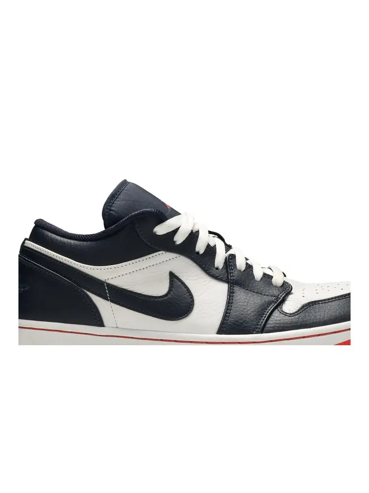 Кроссовки Air Jordan 1 Retro Low 'Obsidian Ember' — изображение 2 из 4, синий