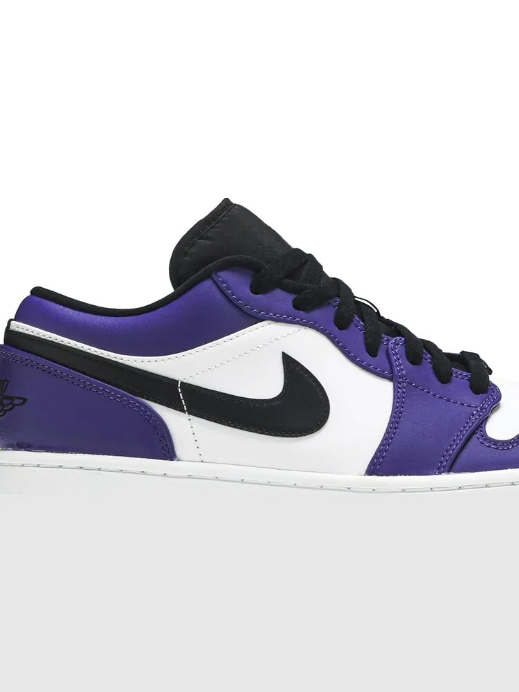 Кроссовки Air Jordan 1 Low Court — изображение 2 из 8, белый фиолетовый