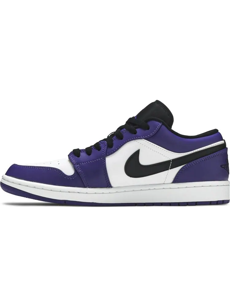 Кроссовки Air Jordan 1 Low Court — изображение 3 из 8, белый фиолетовый