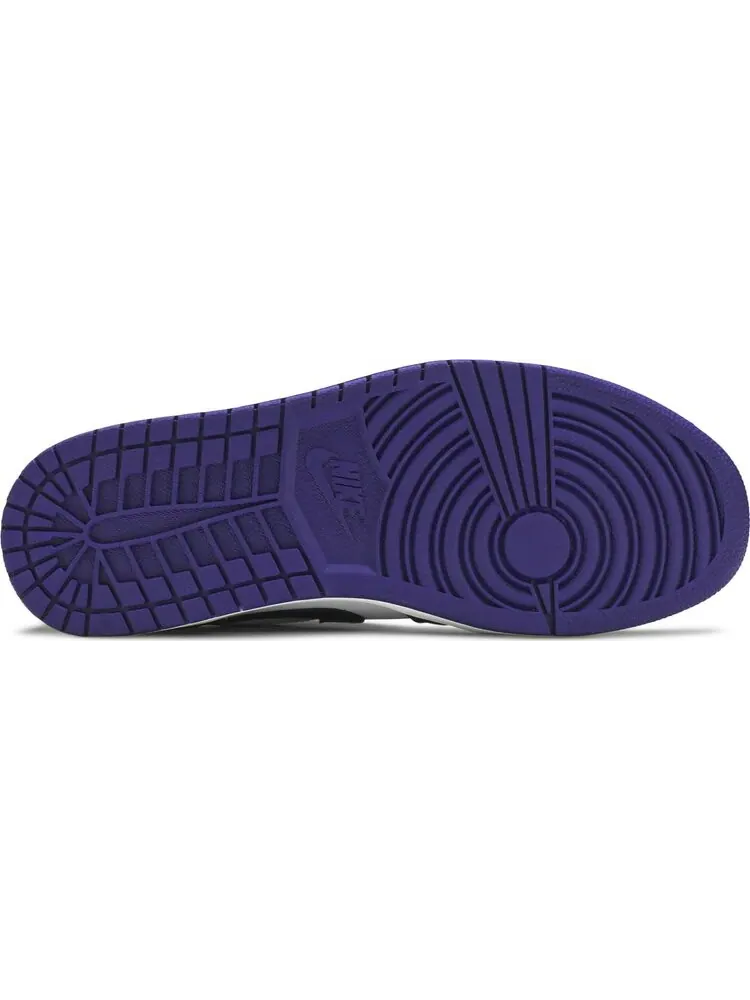 Кроссовки Air Jordan 1 Low Court — изображение 4 из 8, белый фиолетовый