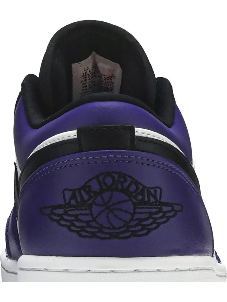 Кроссовки Air Jordan 1 Low Court — изображение 7 из 8, белый фиолетовый